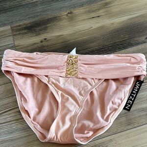 Jantzen Blush Swim Bottoms with Gold Detail
